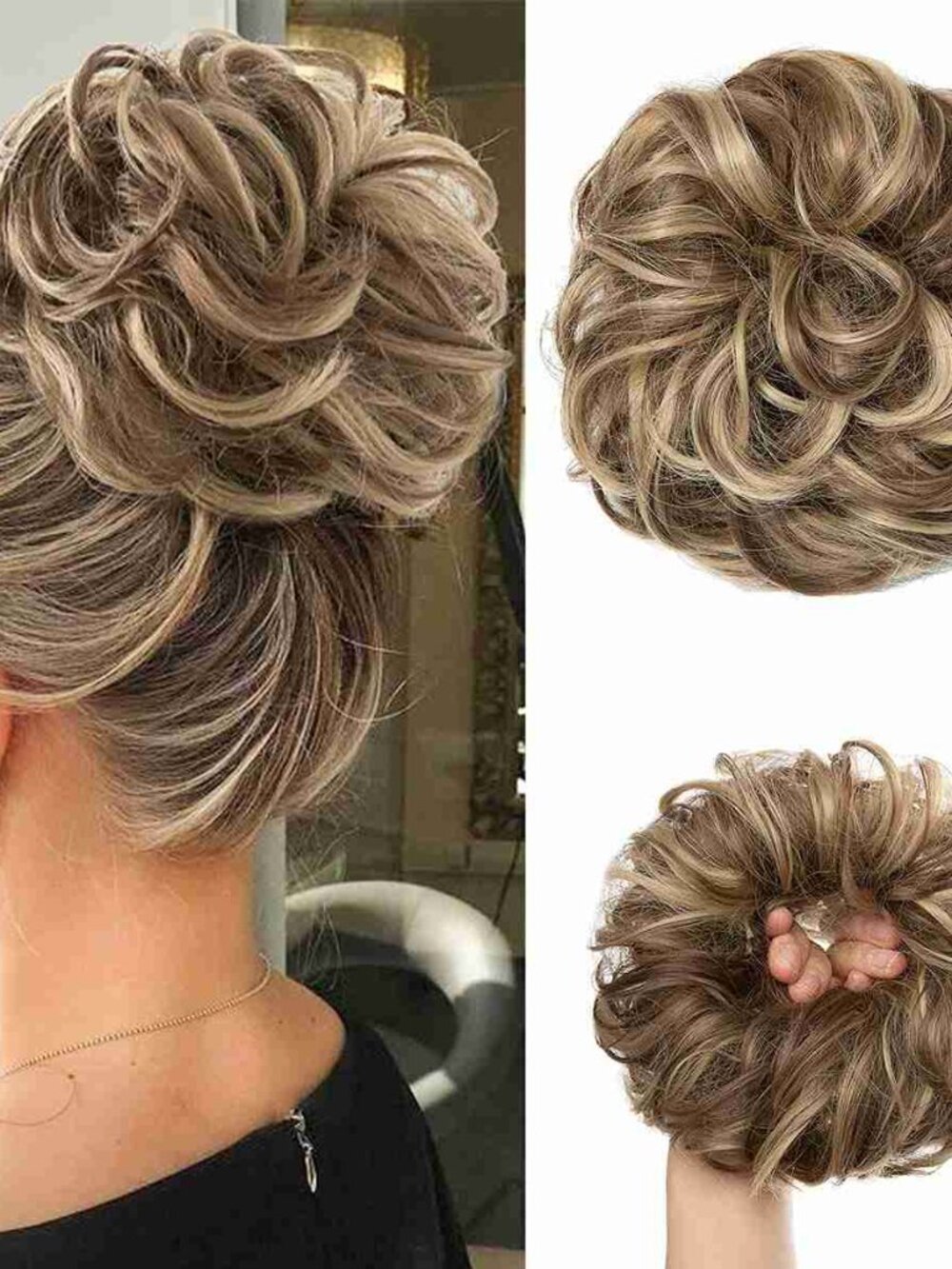 CJL Wavy Scrunchies Bun piece N829